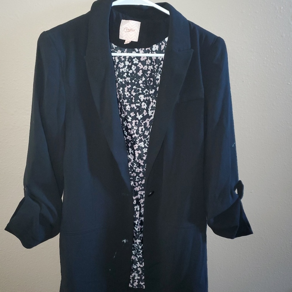 Candies Tunic length Black Blazer
